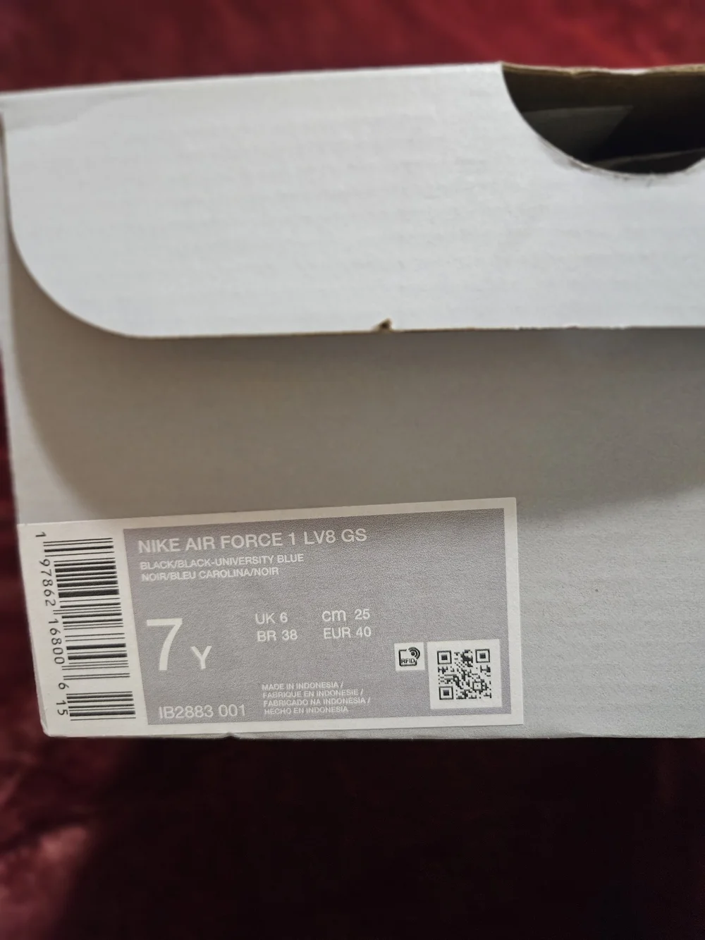 Nike Black Sneaker with Light Blue Accents